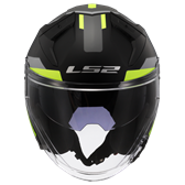 HJÄLM LS2 OF603 INFINITY II Focus Matt Svart/Gul