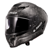 HJÄLM LS2 FF807 DRAGON CARBON Forged Svart