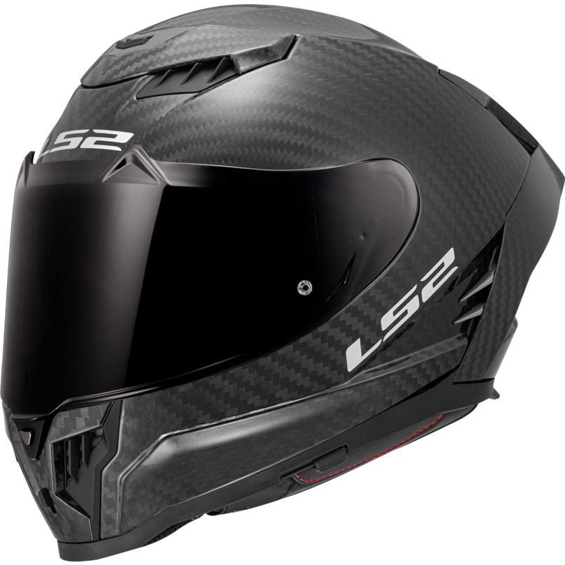 HJÄLM LS2 FF807 DRAGON CARBON Mattsvart