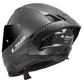 HJÄLM LS2 FF807 DRAGON CARBON Mattsvart