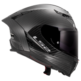 HJÄLM LS2 FF807 DRAGON CARBON Mattsvart