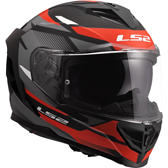HJÄLM LS2 FF818 STORM III Komai Svart/Röd