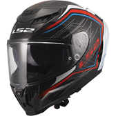 HJÄLM LS2 FF807 DRAGON CARBON Subic Vit/Blå/Röd