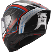 HJÄLM LS2 FF807 DRAGON CARBON Subic Vit/Blå/Röd