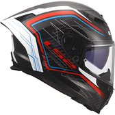 HJÄLM LS2 FF807 DRAGON CARBON Subic Vit/Blå/Röd
