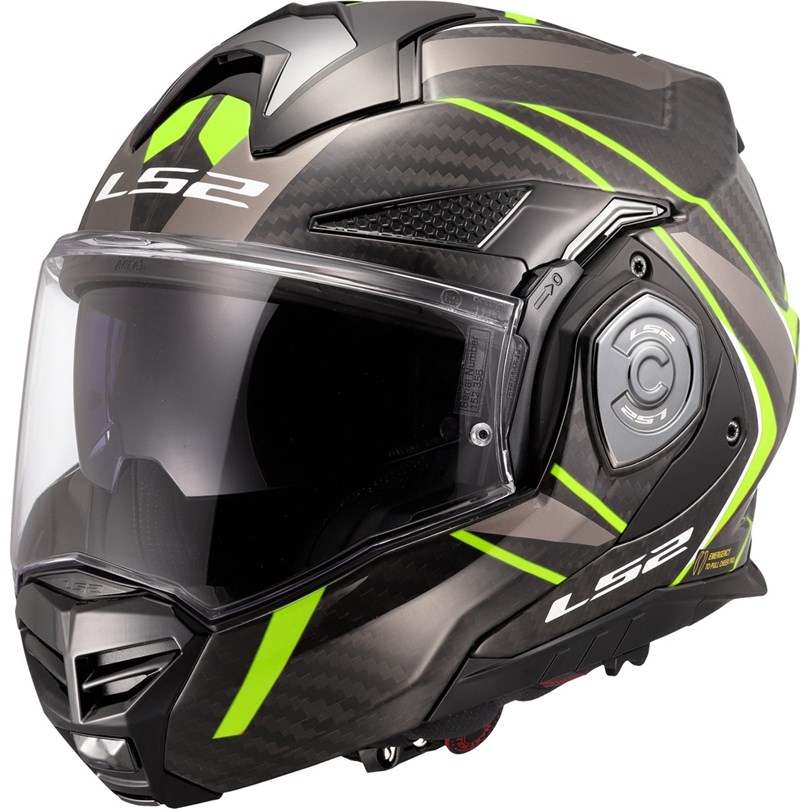 HJÄLM LS2 FF901 ADVANT X CARBON Future Gul