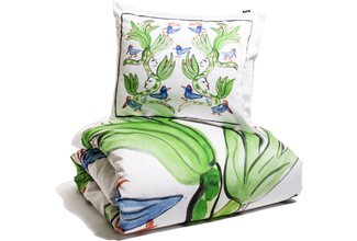 Påslakanset Kosta Fågelsång Satin 150x210/50x60