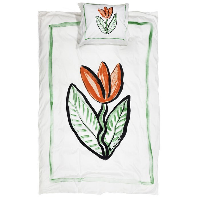 Påslakanset Kosta Tulip Satin 150x210/50x60