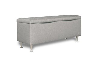 Ottoman V Holmen Bedbox Pikerad inkl ben 120x52x40