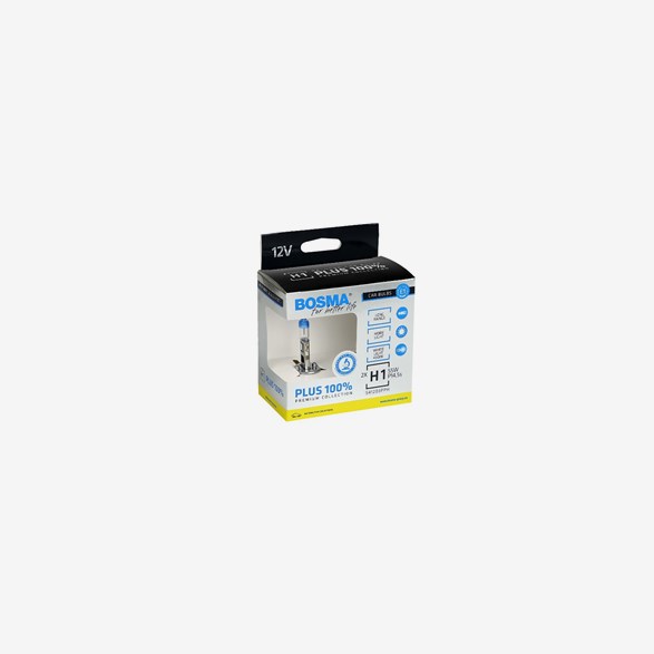 21512258DP | Glödlampa H1 12V 55W P14,5s +120% 2-pack