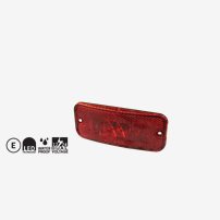 31821105200 | Positionsljus LED Röd 12/24V m vinkelfäste 0,5m kabel