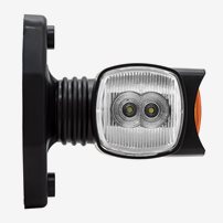 301741000  Positionsljus Hö/Vä12/24V Led Gummiarm 95 Mm. Röd/Vit/Gul