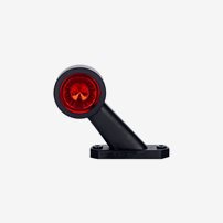 Ld725h  Positionsljus Höger Led Röd/Vit 12/24V Gummiarm 109 Mm.