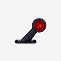 Ld725v  Positionsljus Vänster Led Röd/Vit 12/24V Gummiarm 109 Mm.