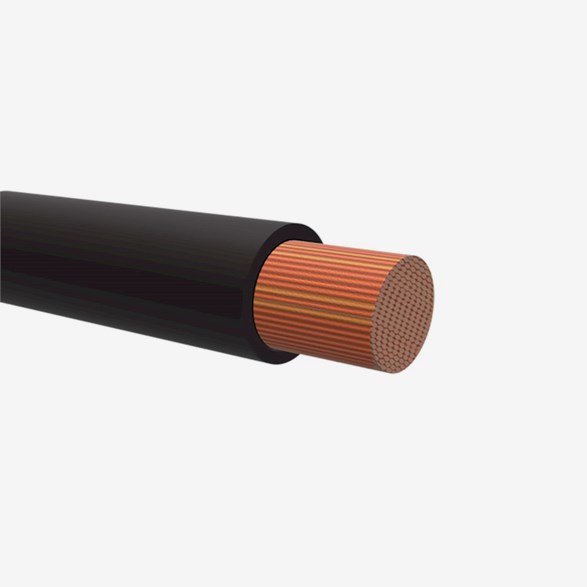 26131606  Rkub 1X6,0 Svart (25 M Bobin)