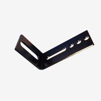 9301241299  Vinklat Fäste 3Mm Plåt Svartlackat