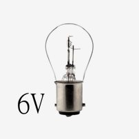 215510667 | Glödlampa 6V 25/25W BAX 15d