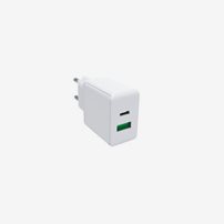 15857  Snabbladdare För Vägguttag 220V. 20W Usb-A & Usb-C