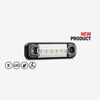 330250  Positionsljus Led Vit 81*24*14 mm. 12/24V