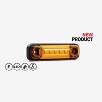 330251  Positionsljus Led Gul 81*24*14 mm. 12/24V