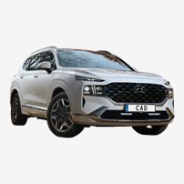500072  Led-Rampspaket 2X Ozz Xb1 8" Passande Hyundai Santa Fe Fr 2021