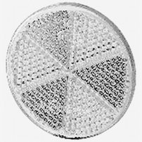 232090000B  Reflex Rund Vit 60Mm. Självhäftande.