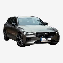 500417  Led-Rampspaket Unico Xl 20" Passande Volvo V60 Fr 2019 (Balkfäste) - Endast För Volvo Åf, Ej Google-System