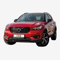 500467  Led-Rampspaket Delgado 20" Passande Volvo Xc40 Fr 2018 (Balkfäste) - Endast För Volvo Åf, Ej Google-System