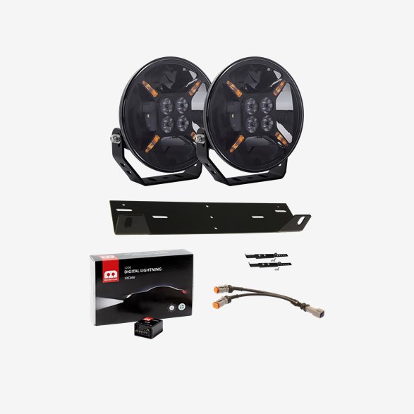 500502  Extraljuskit 2 X Condor 9" M. Digital Lighting