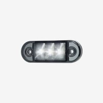 26260Bc  Markeringsljus Tonat Glas 2,5M Kabel, Vitt