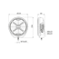 123038  Basex 9" Extraljus Med Dynamisk Positionsljus