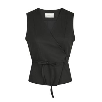 NEO NOIR Samara Twill Wrap Waistcoat