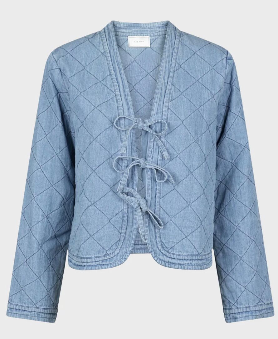 NEO NOIR Dubbie Denim Quilt Jacket