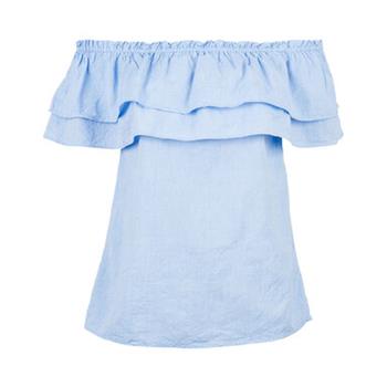 NEO NOIR Austin Chambray Top
