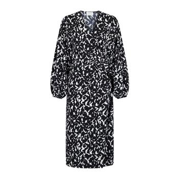NEO NOIR Onassis Graphic Wrap Dress