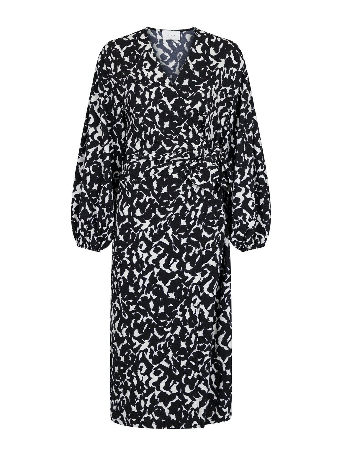 NEO NOIR Onassis Graphic Wrap Dress