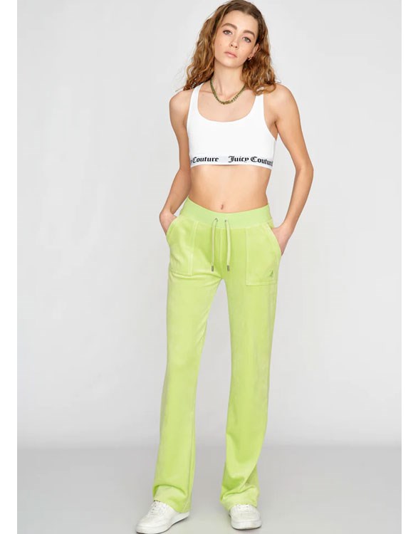 JUICY COUTURE Del Ray Classic Velour Pant Pocket Design