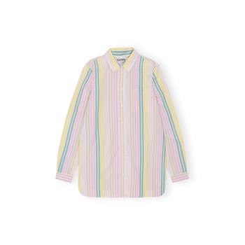 GANNI Stripe Cotton Shirt