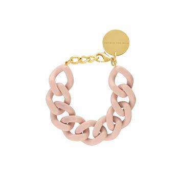 VANESSA BARONI Flat Chain Bracelet Matt Baby Rose