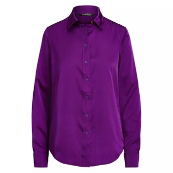LAUREN BY RALPH LAUREN Jamelko-Long Sleeve-Button Front Shirt