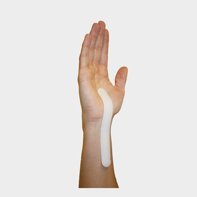 Plastic splint white