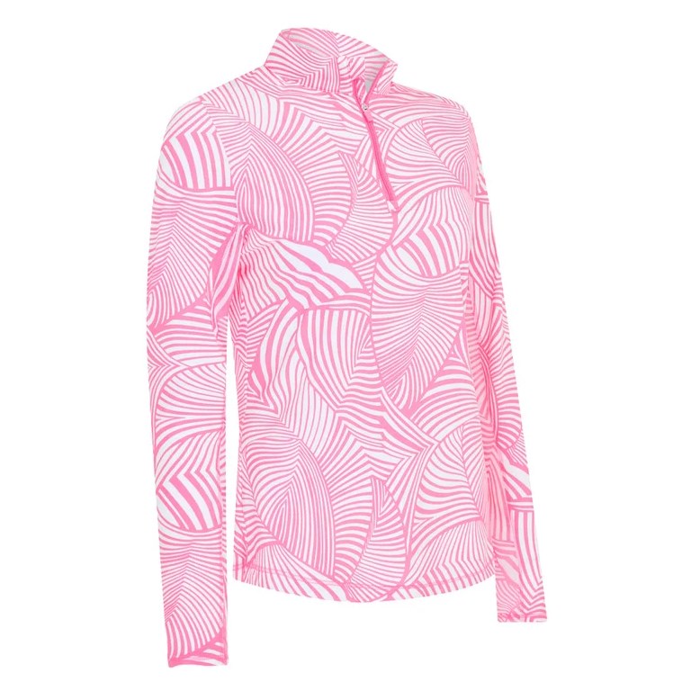 Callaway Stencil Floral Sun Protection Top Dam