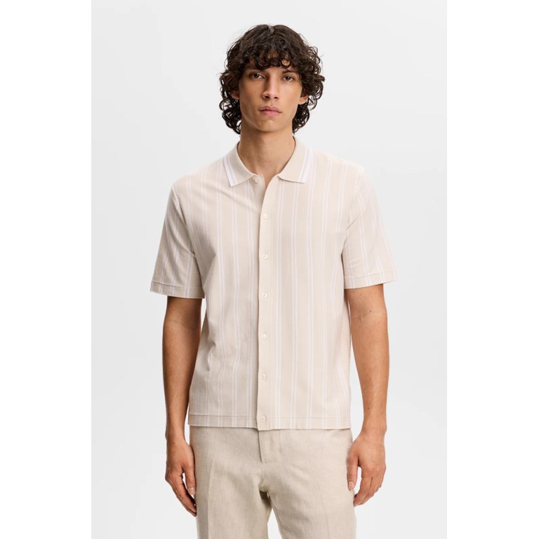 J.Lindeberg Rue Knit Ss Shirt Herr