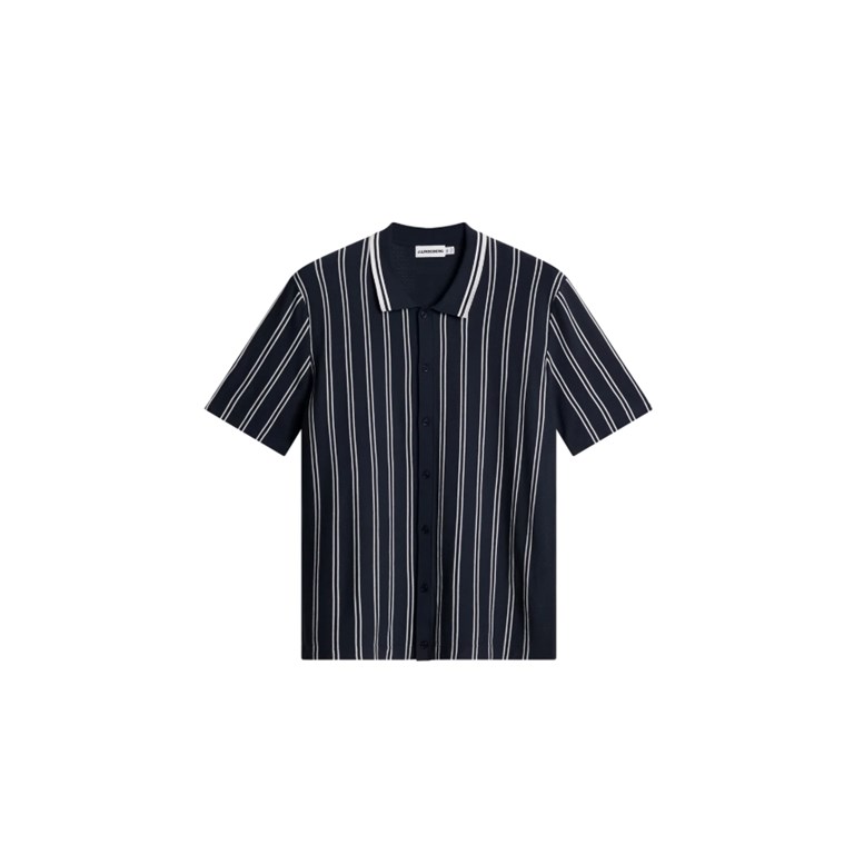 J.Lindeberg Rue Knit Ss Shirt Herr