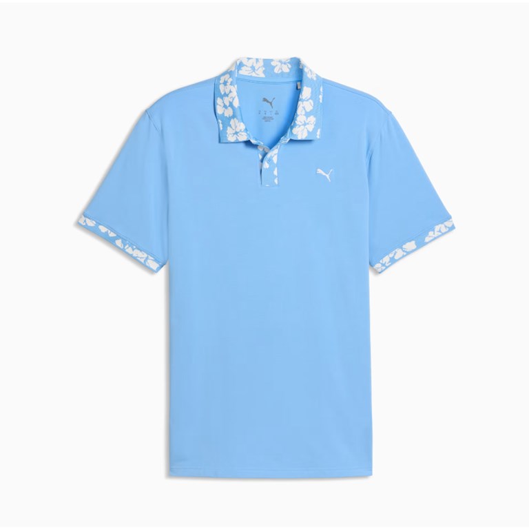 Puma Modalon Floral Rib Polo Herr