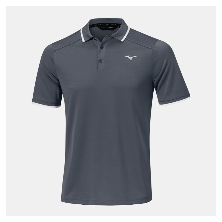 Mizuno Mizuno Ribb Knitted Ss Polo Herr