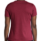 Brooks Distance Short Sleeve 2.0 Htr Razzmatazz/Rainbow Stripe - T-Shirt, Damen