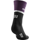 CEP The Run Compression Socks Mid Cut Violet/Black - Laufsocken, Damen