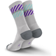 Incylence Merino Light Lanes Socks Light Grey Purple - Laufsocken