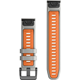 Garmin QuickFit® 22 Strap (Silicone) Fog Gray/Ember Orange - Laufschuhe
